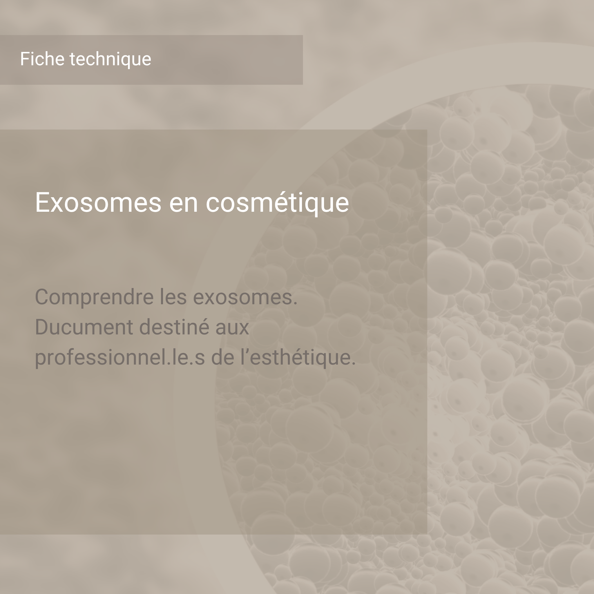 les exosomes en cosmétique